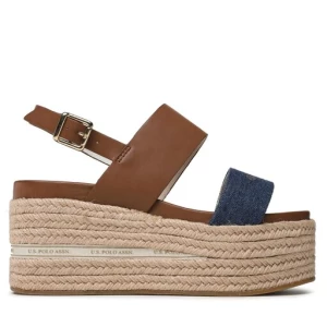 Espadryle U.S. Polo Assn. Loren LOREN007 Brązowy