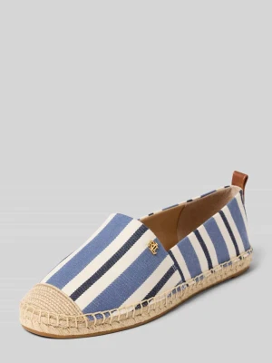 Espadryle z aplikacją z logo model 'CAMERYN III' Lauren Ralph Lauren