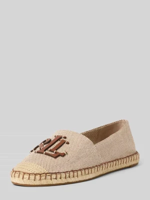 Espadryle z aplikacją z logo model 'CAMERYN' Lauren Ralph Lauren