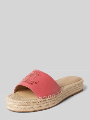 Espadryle z efektem plecionki model ‘POLLY’ Lauren Ralph Lauren