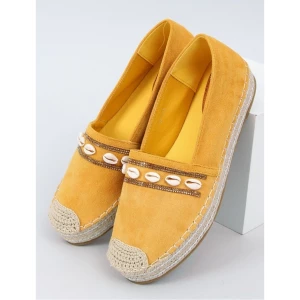 Espadryle Z Muszelkami Miodowe 6771 Yellow - Inello żółte