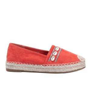 Espadryle z muszelkami Orange pomarańczowe Inna marka