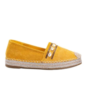 Espadryle z muszelkami Yellow żółte Inna marka