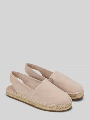 Espadryle z naturalnej skóry welurowej model 'GEM' Marc O'Polo