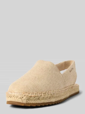 Espadryle z płótna z paskiem z tyłu Marc O'Polo
