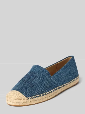 Espadryle z wyhaftowanym logo model ‘CAMERYN’ Lauren Ralph Lauren