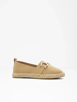 Espadryle ze sprzączką BonPrix beżowy