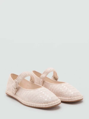 Espadryle ze zdobieniami złamana biel - Dzieci - - MANGO KIDS