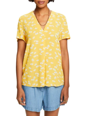 ESPRIT Bluzka w kolorze żółto-białym rozmiar: M