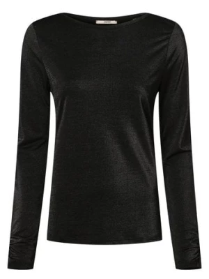 Esprit Casual Damska koszulka z długim rękawem Kobiety czarny jednolity,