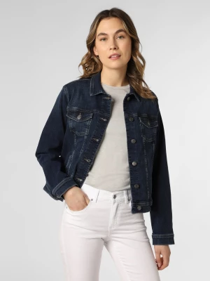 Esprit Casual Damska kurtka jeansowa Kobiety Jeansy niebieski jednolity,