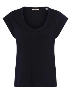 Esprit Casual T-shirt damski Kobiety Bawełna niebieski jednolity,