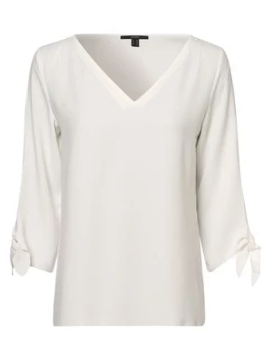 Esprit Collection Bluzka damska Kobiety Sztuczne włókno biały jednolity,