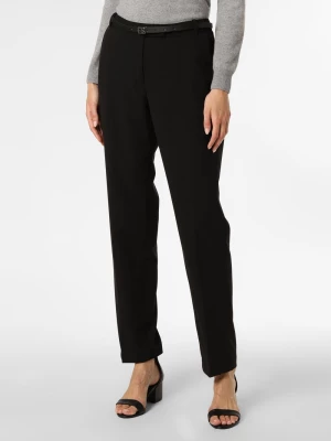 Esprit Collection Spodnie Kobiety Sztuczne włókno czarny jednolity,