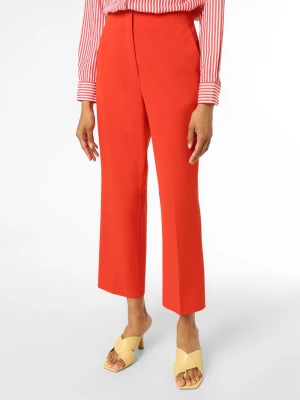 Esprit Collection Spodnie Kobiety Sztuczne włókno czerwony jednolity,
