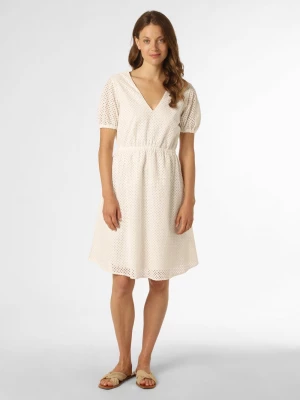Esprit Collection Sukienka damska Kobiety Bawełna biały jednolity,