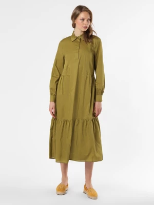 Esprit Collection Sukienka damska Kobiety Bawełna zielony jednolity,