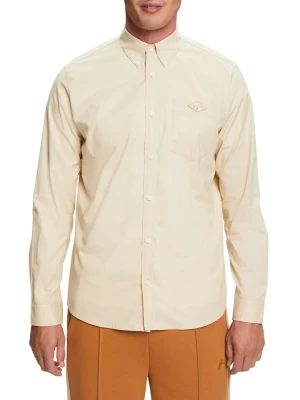 ESPRIT Koszula - Regular fit - w kolorze beżowym rozmiar: S