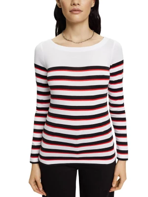 ESPRIT Koszulka w kolorze biało-czarno-czerwonym rozmiar: S