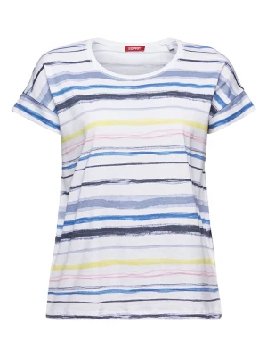 ESPRIT Koszulka w kolorze biało-niebieskim rozmiar: L