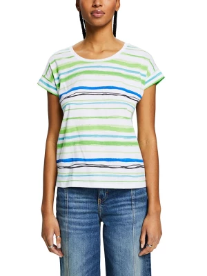 ESPRIT Koszulka w kolorze biało-zielono-niebieskim rozmiar: XS