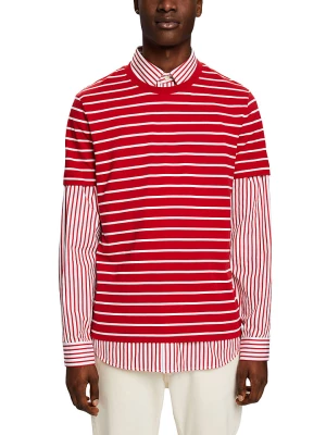 ESPRIT Koszulka w kolorze czerwono-białym rozmiar: S