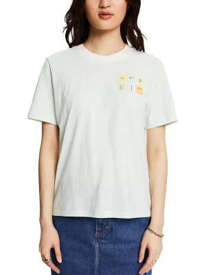 ESPRIT Koszulka w kolorze turkusowo-białym rozmiar: XL