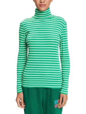 ESPRIT Koszulka w kolorze zielono-białym rozmiar: M