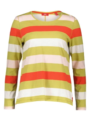 ESPRIT Koszulka w kolorze zielono-pomarańczowo-białym rozmiar: L