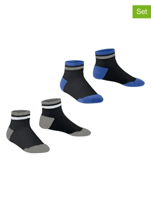 ESPRIT Skarpety (2 pary) "Active" w kolorze czarno-szaro-niebieskim rozmiar: 35-38
