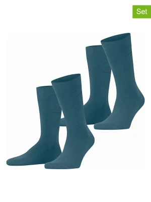 ESPRIT Skarpety (2 pary) "Basic" w kolorze morskim rozmiar: 39-42