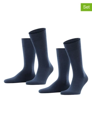 ESPRIT Skarpety (2 pary) "Basic Wool" w kolorze granatowym rozmiar: 39-42