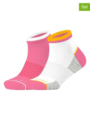 ESPRIT Skarpety (2 pary) "Sport" w kolorze biało-różowym rozmiar: 27-30