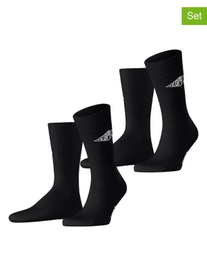 ESPRIT Skarpety (2 pary) "Unisex Logo" w kolorze czarnym rozmiar: 35-38