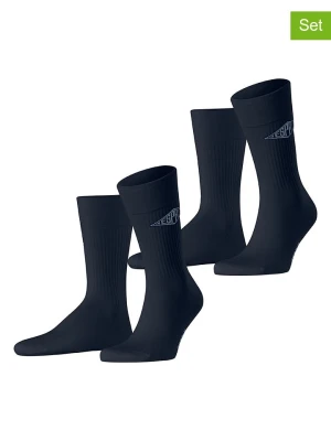 ESPRIT Skarpety (2 pary) "Unisex Logo" w kolorze granatowym rozmiar: 39-42