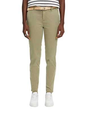 ESPRIT Spodnie chino w kolorze khaki rozmiar: 34/L32