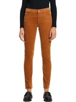 ESPRIT Spodnie sztruksowe w kolorze jasnobrązowym rozmiar: W28/L32