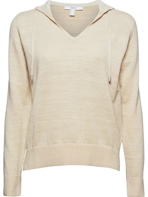 ESPRIT Sweter w kolorze beżowym rozmiar: L