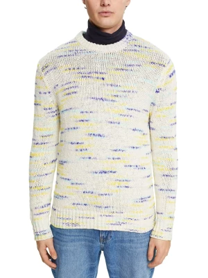 ESPRIT Sweter w kolorze biało-żółto-niebieskim rozmiar: M