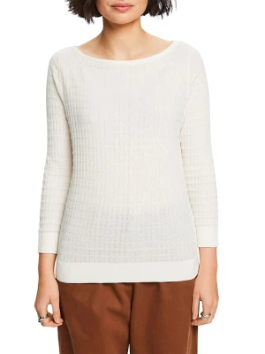 ESPRIT Sweter w kolorze białym rozmiar: M