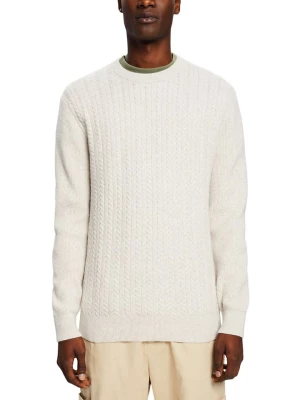 ESPRIT Sweter w kolorze białym rozmiar: M