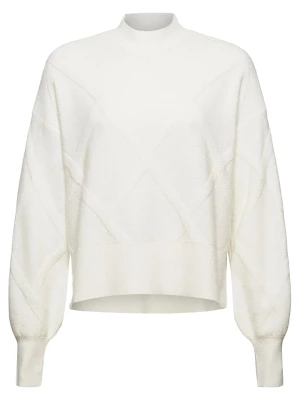 ESPRIT Sweter w kolorze białym rozmiar: XXL