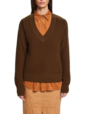 ESPRIT Sweter w kolorze oliwkowym rozmiar: XXS