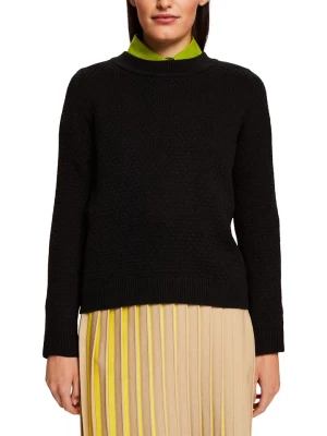 ESPRIT Sweter w kolorze czarnym rozmiar: L