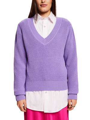 ESPRIT Sweter w kolorze fioletowym rozmiar: XXS