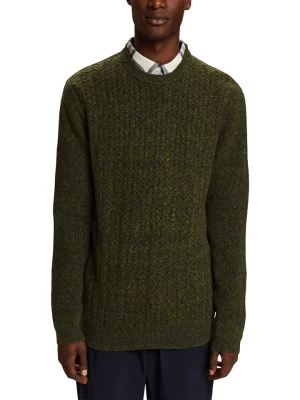 ESPRIT Sweter w kolorze khaki rozmiar: M