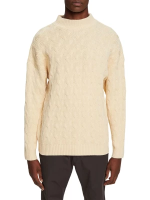ESPRIT Sweter w kolorze kremowym rozmiar: M
