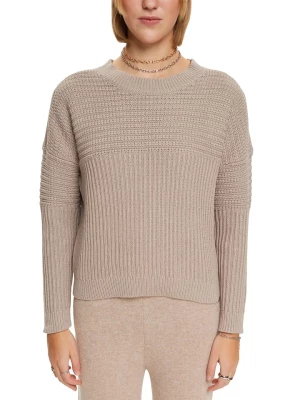 ESPRIT Sweter w kolorze szarobrązowym rozmiar: XL