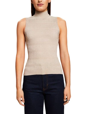 ESPRIT Top w kolorze beżowym rozmiar: XL