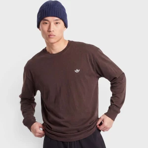 Trefoil Essentials Loose Long Sleeve T-Shirt adidas Originals brązowy